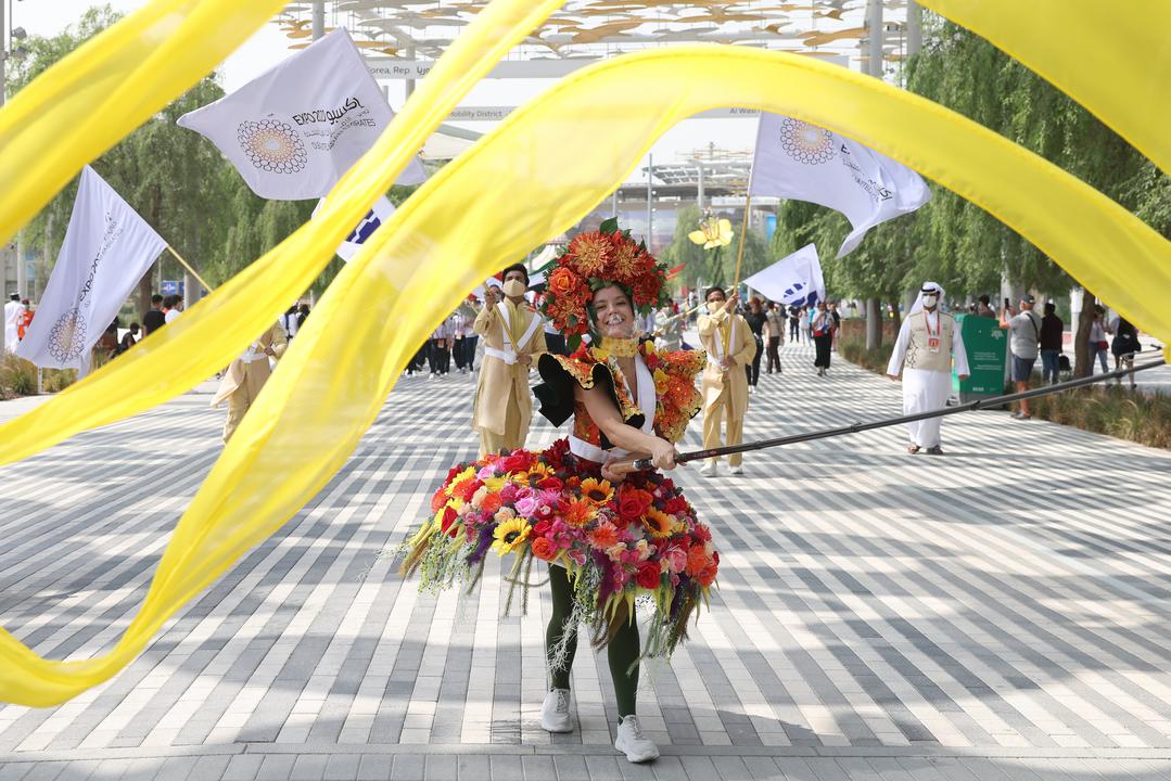 France National Day Parade on Ghaf Avenue