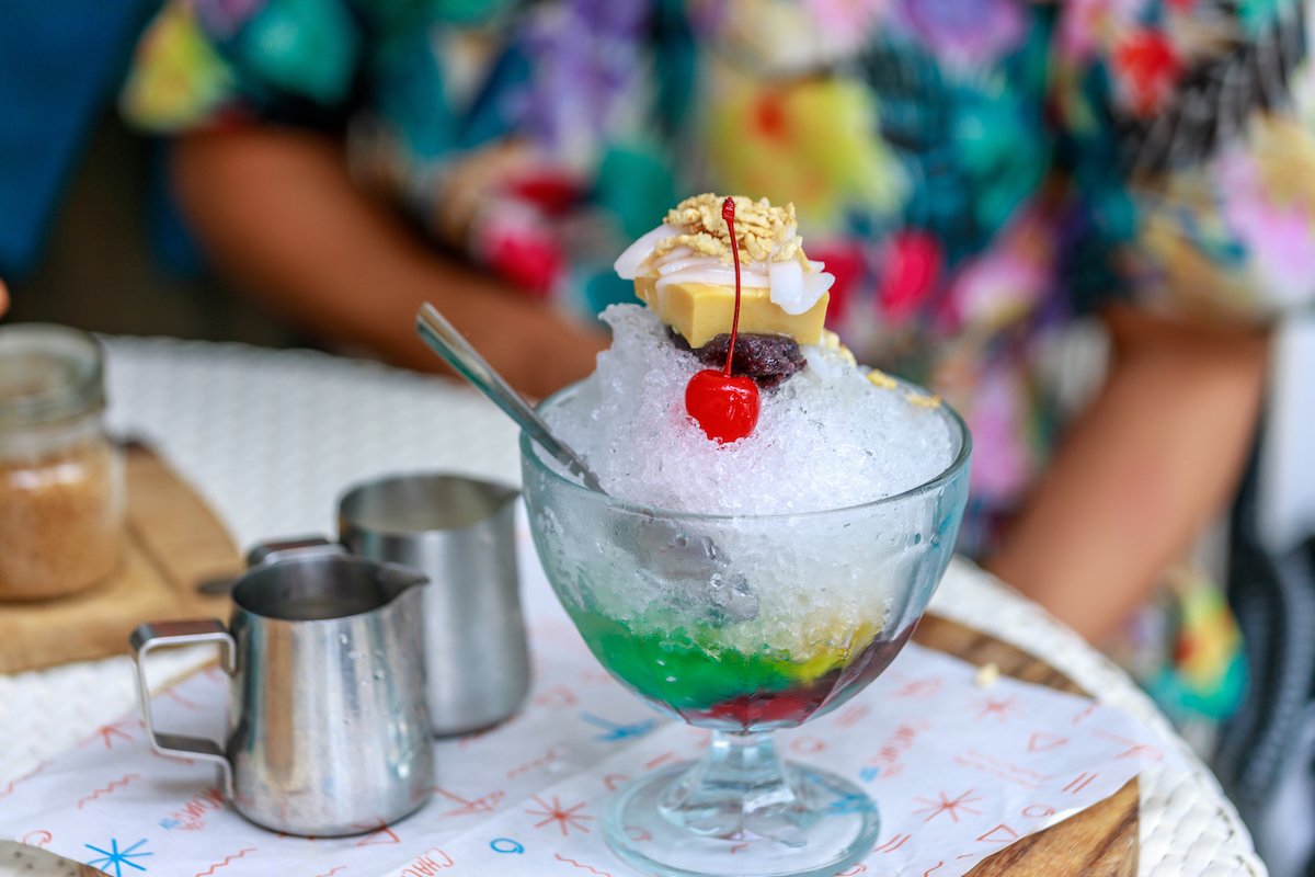 Halo halo, Filipino summer dessert in Philippines