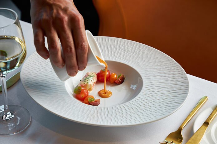 Early Girl Tomato Gazpacho - 8-course Tasting Menu at Luce at InterContinental SF Hotel in downtown San Francisco