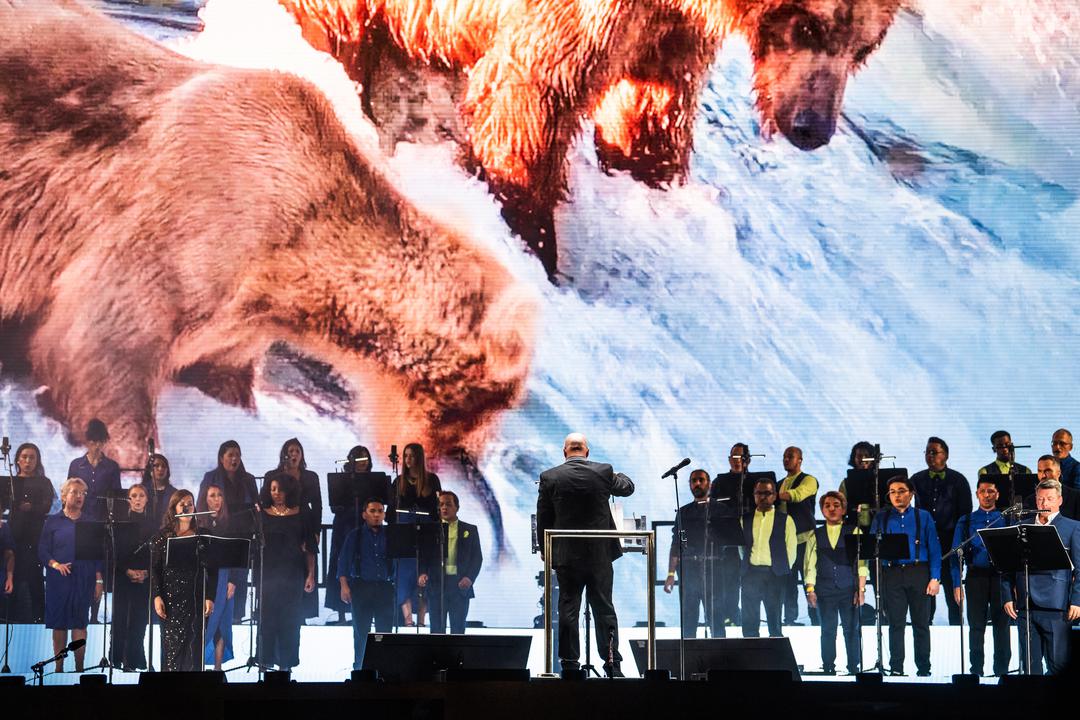  Sounds of Nature performance at Dubai Millennium Amphitheatre , Expo 2020 Dubai. 