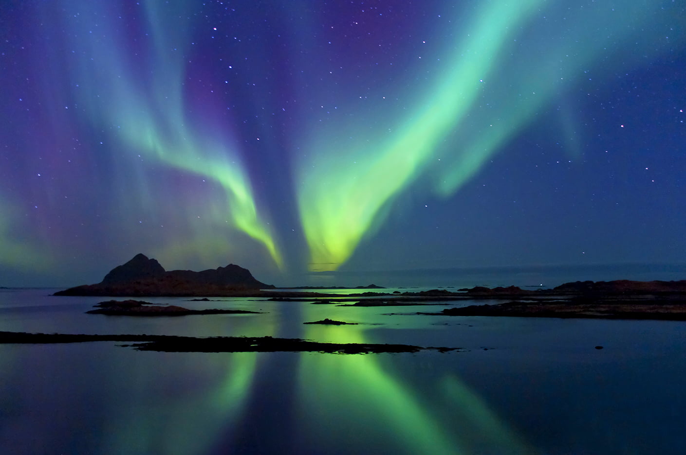 Northern Lights in Vesterålen, Norway