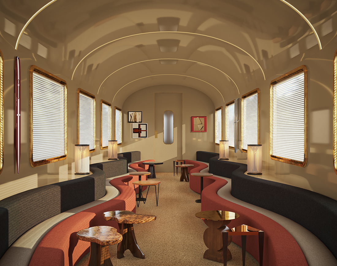 Rendering Orient Express La Dolce Vita by Dimorestudio - Lounge