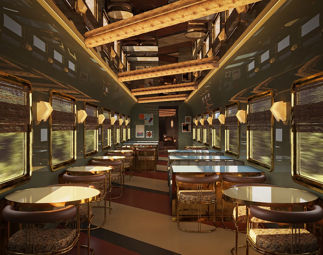 Rendering Orient Express La Dolce Vita by Dimorestudio - Restaurant