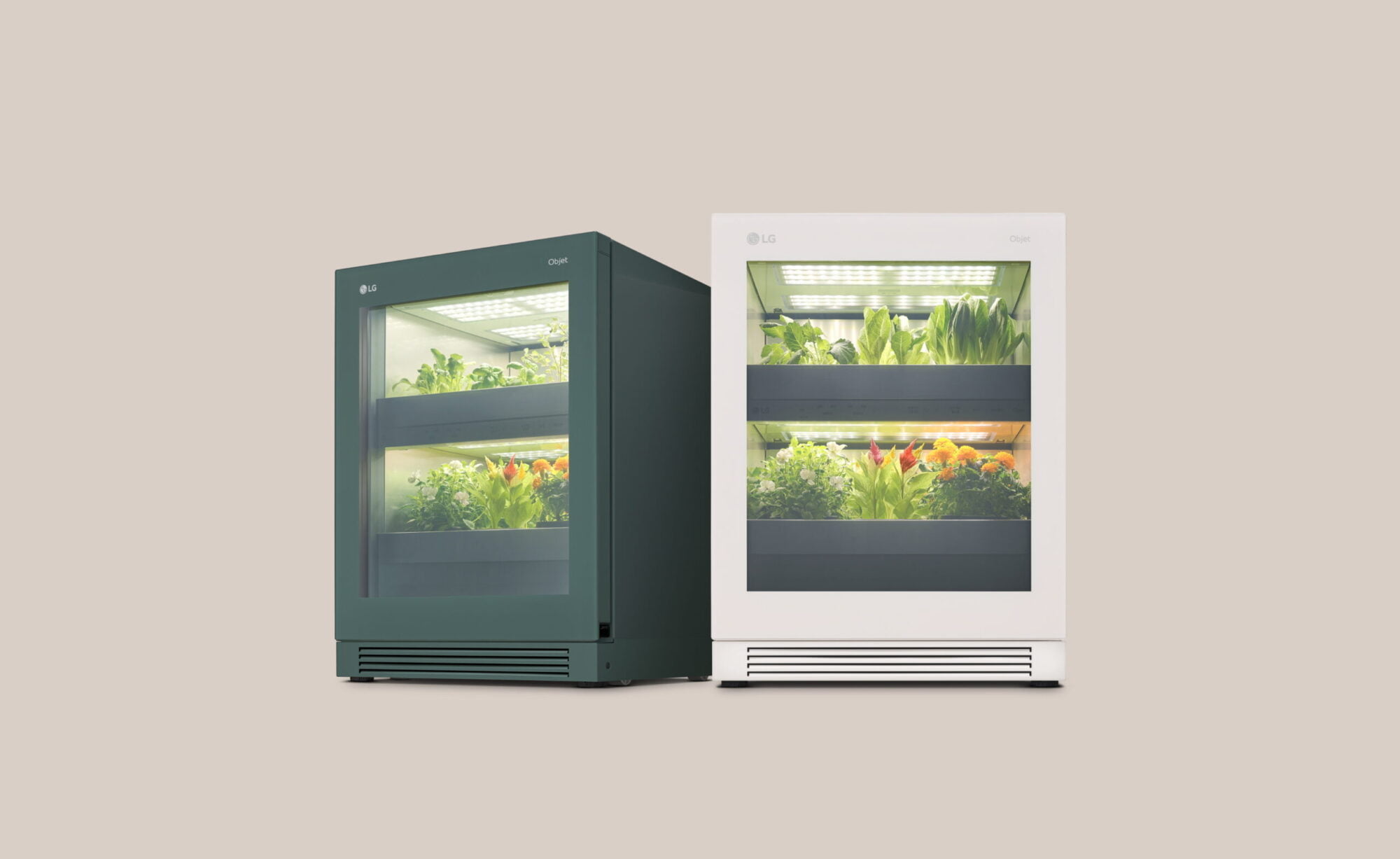 LG Tiiun, a modern freestanding indoor gardening appliance