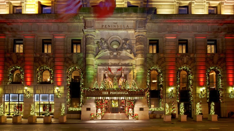 The Peninsula New York Holiday Decorations