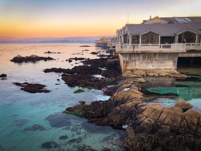 The sunrise seen from the back deck of the Monterey Bay Aquarium. ©Monterey Bay Aquarium