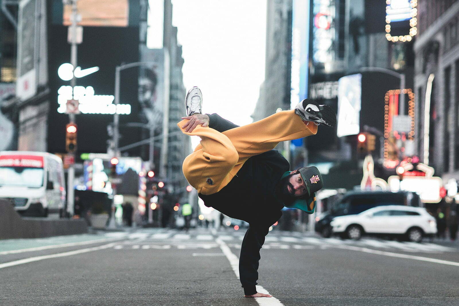 B-Boy Flea Rock poses for a portrait at Red Bull BC One World Final New York 2022 in New York, USA on February 10, 2022