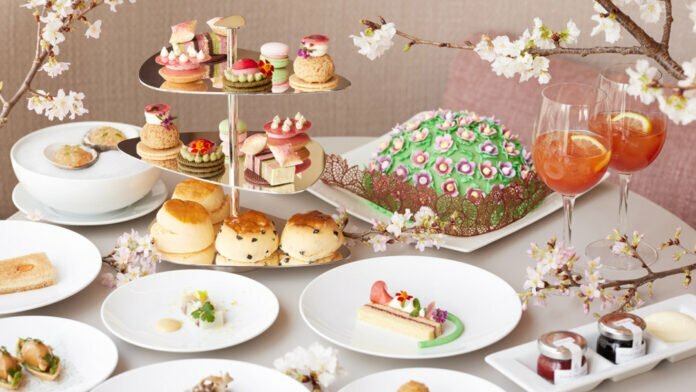 Flowers & Leaves Afternoon Tea ~ Sakura at MAISON MARUNOUCHI - Four Seasons Hotel Tokyo at Marunouchi