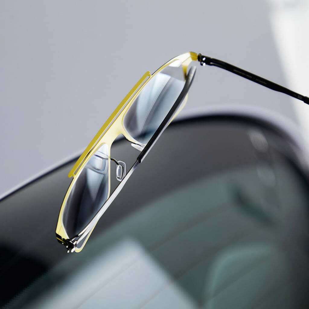 Modell 05 / Gun Metal - AMG Yellow - Mercedes-AMG x ic! berlin Sunglasses Collection