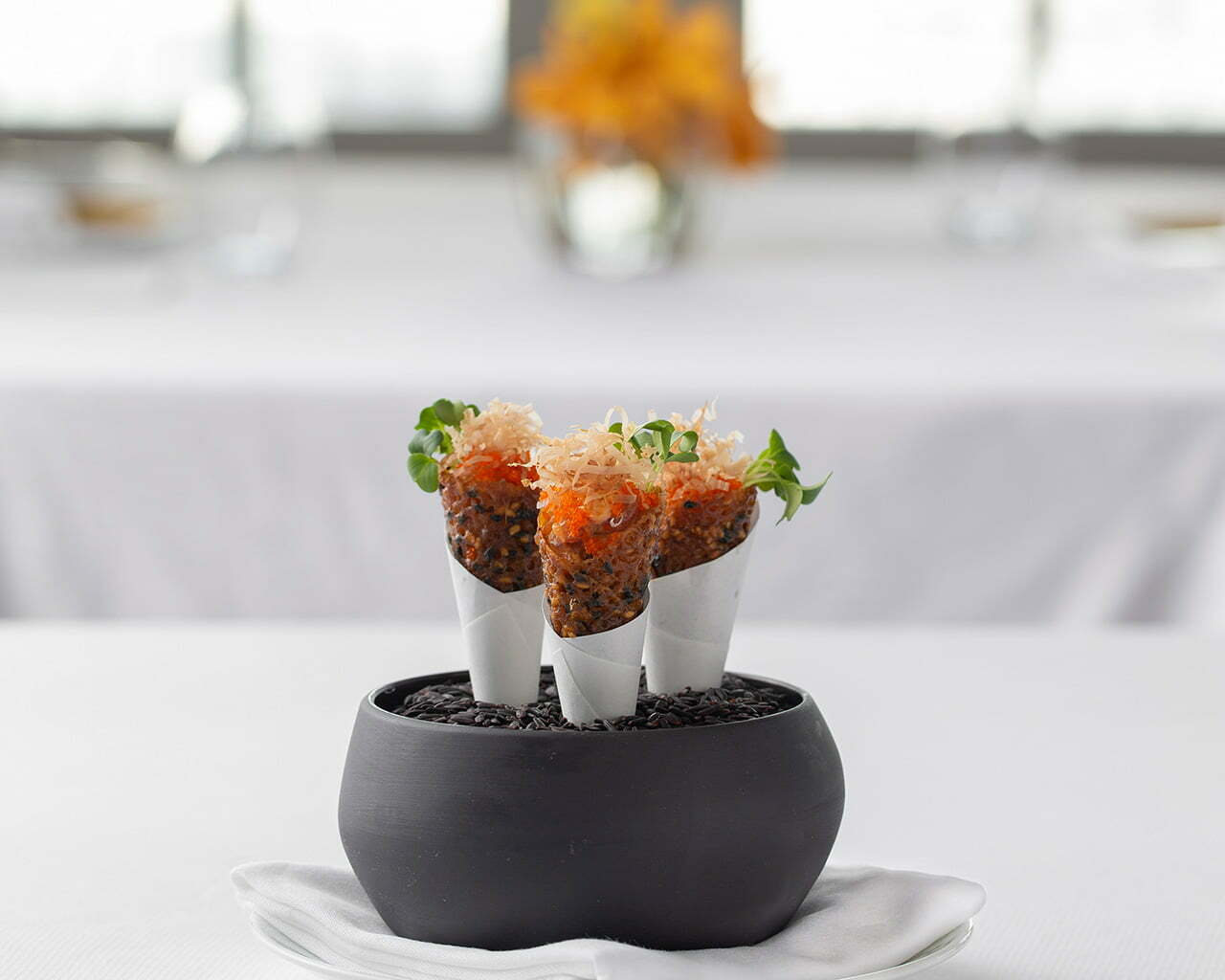 Spago Tuna Tartare Cones