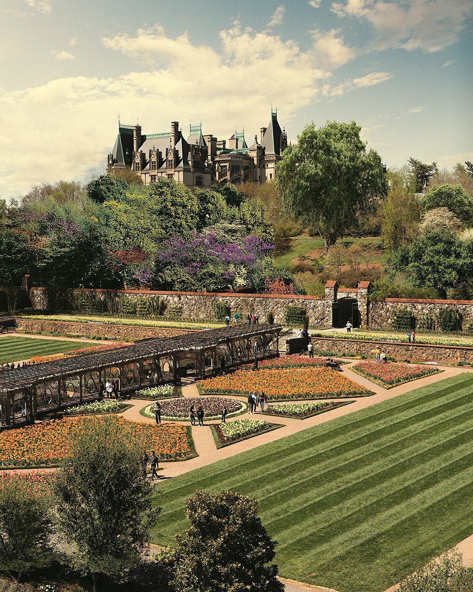 The Walled Garden at Biltmore in spring.