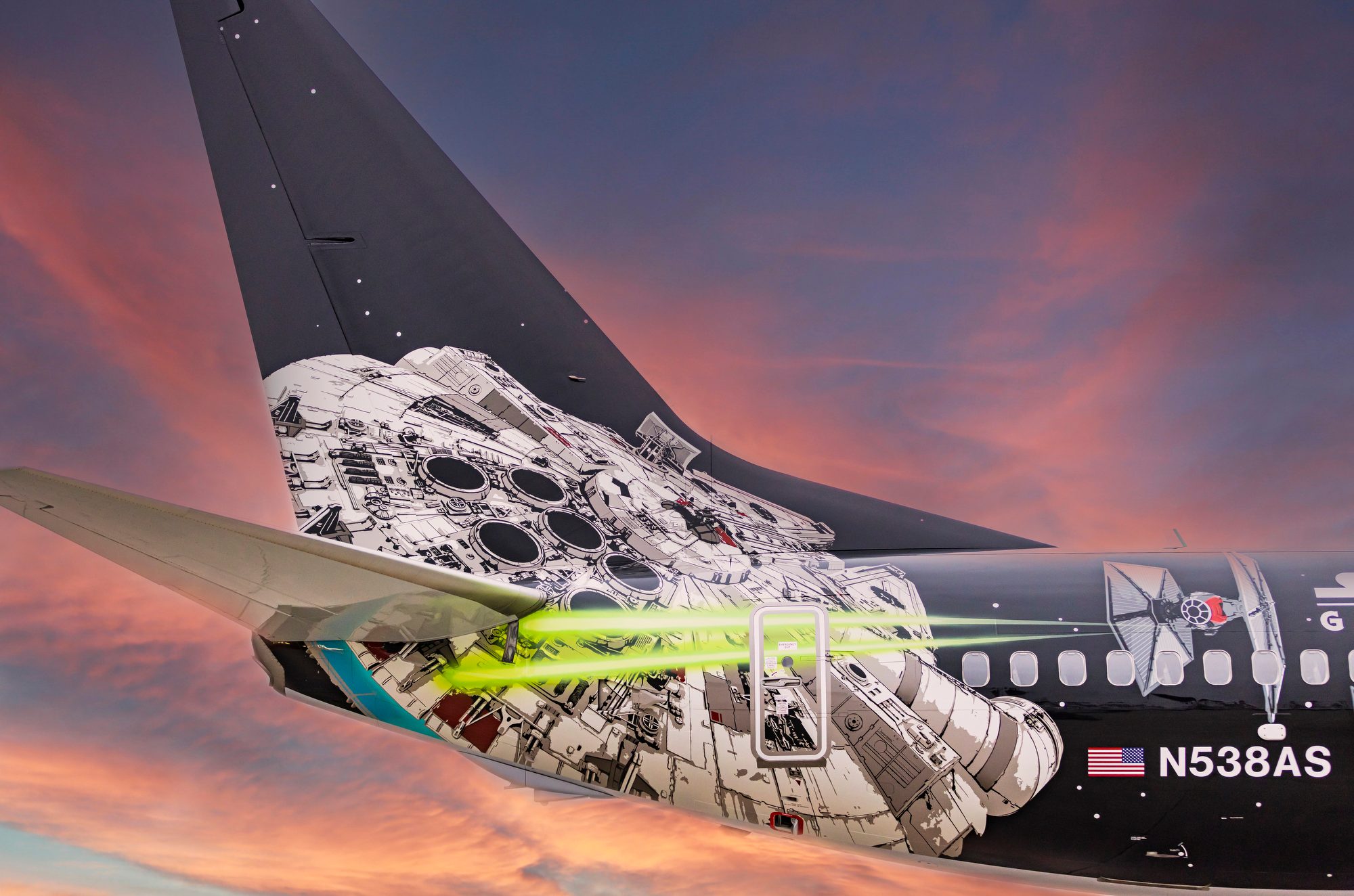 Star Wars-themed aircraft from Disneyland Resort and Alaska Airlines