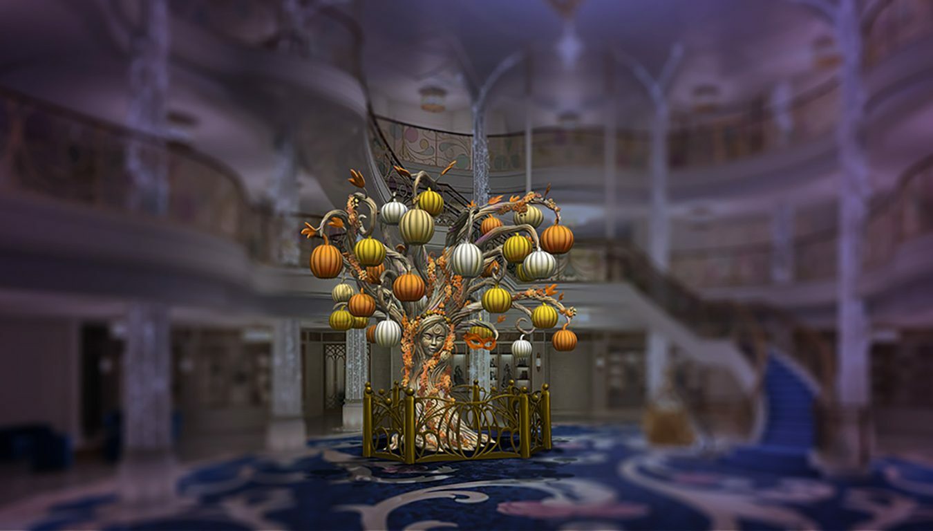 Disney Wish Pumpkin Tree