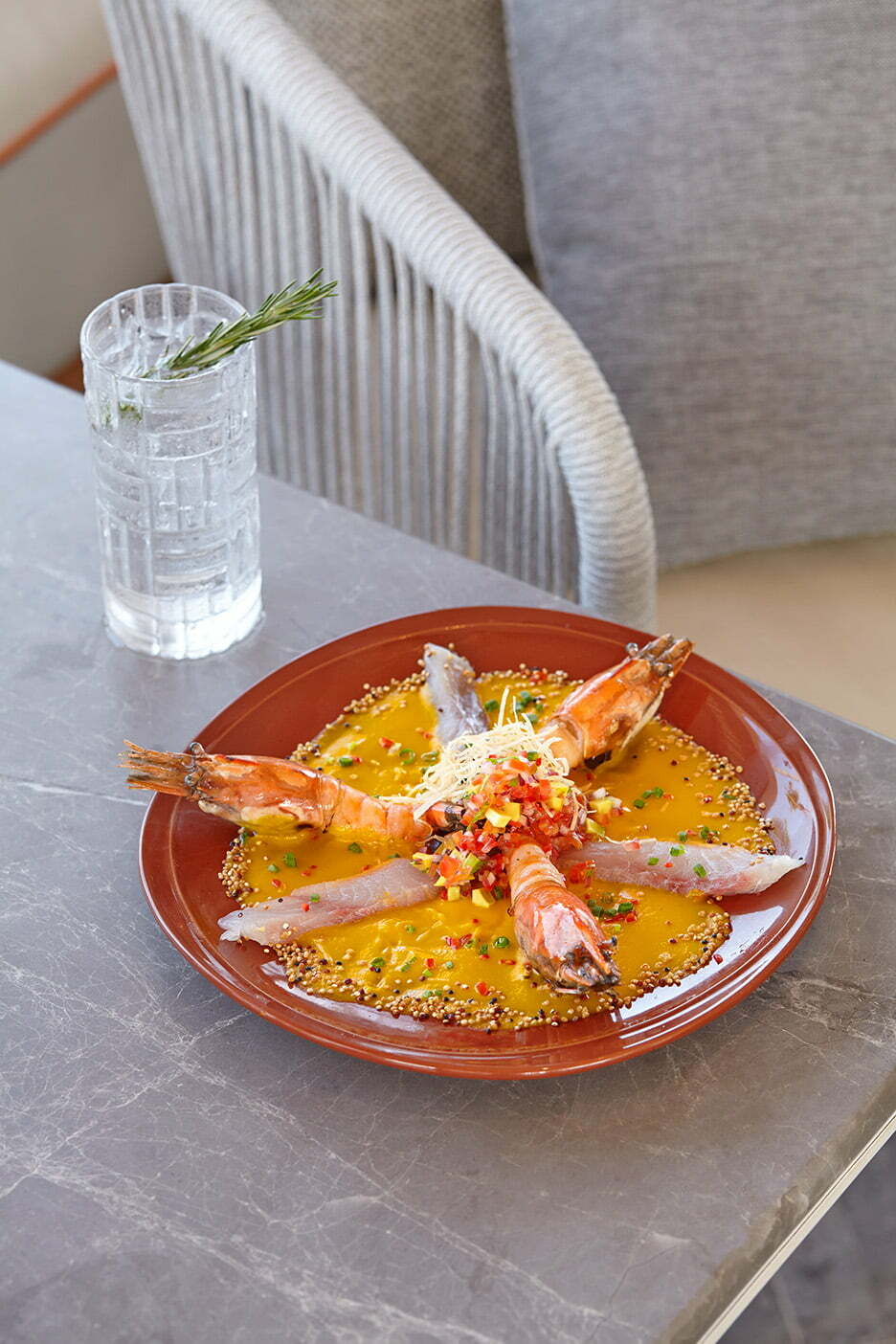 Fish and Shrimp Tiradito