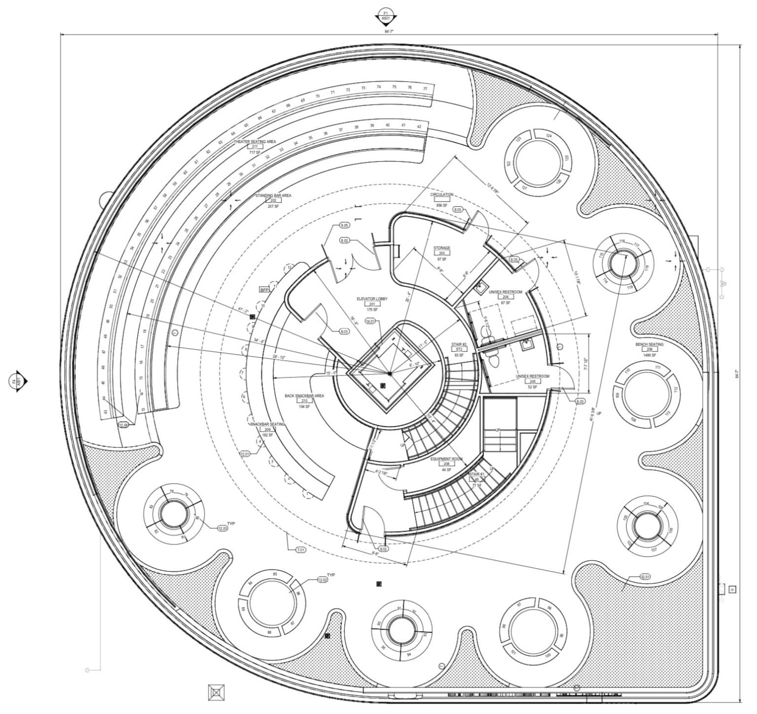 Tesla Restaurant blueprint