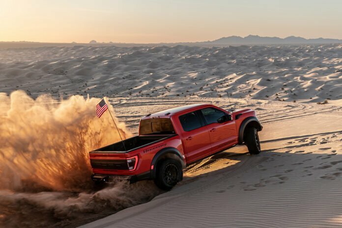 Hennessey VelociRaptor 600 at Glamis Dunes, California