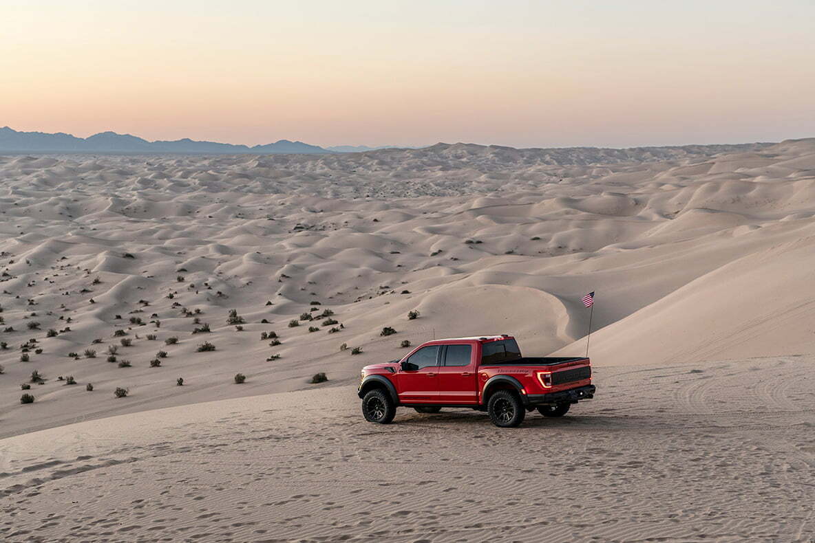 Hennessey VelociRaptor 600 at Glamis Dunes, California