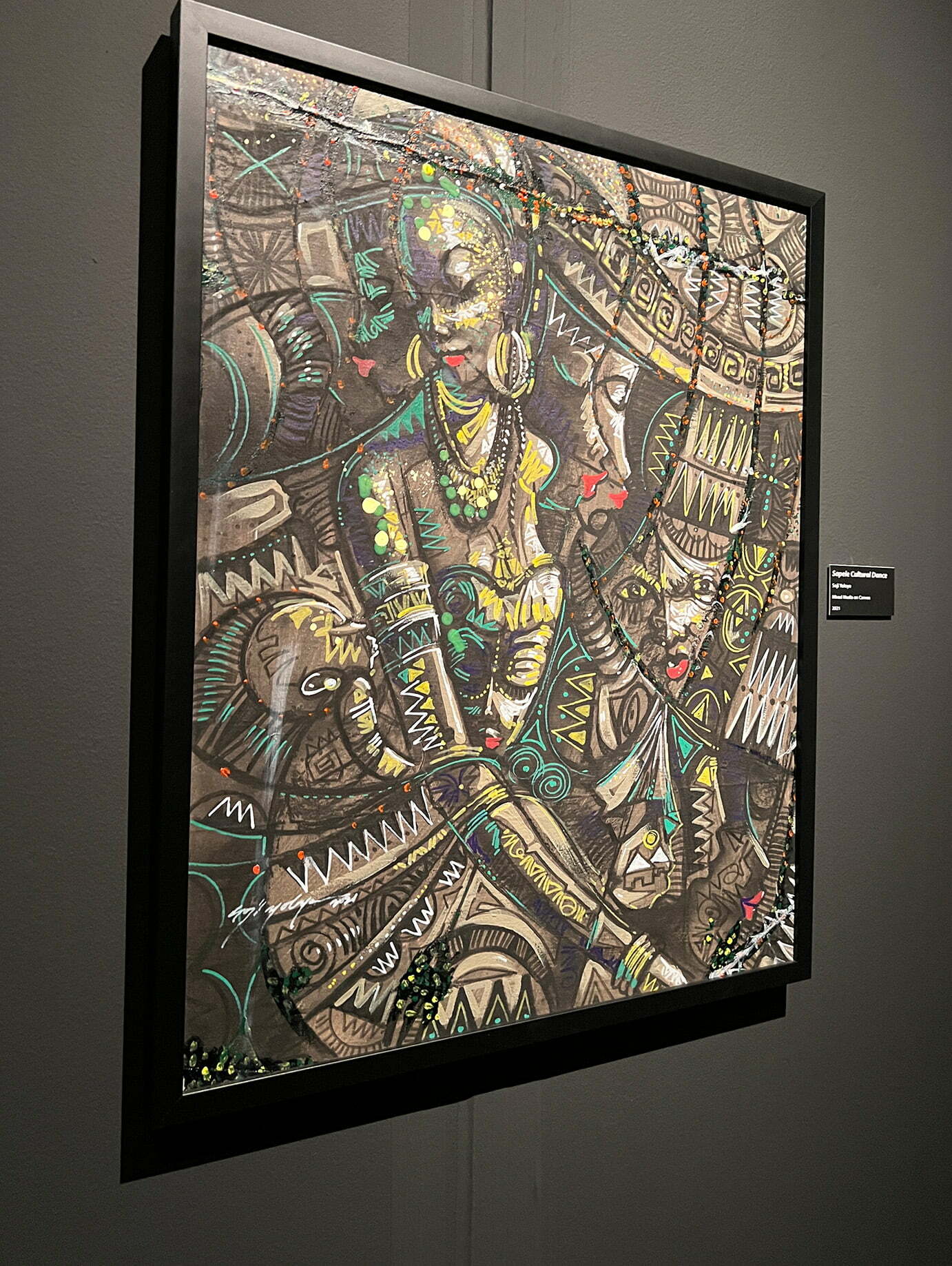 Patterned Perspectives: Contemporary Nigerian art from the Ezenman Collection at Muzeo Museum and Cultural Center’s Main Gallery (Julie Nguyen/SNAP TASTE)