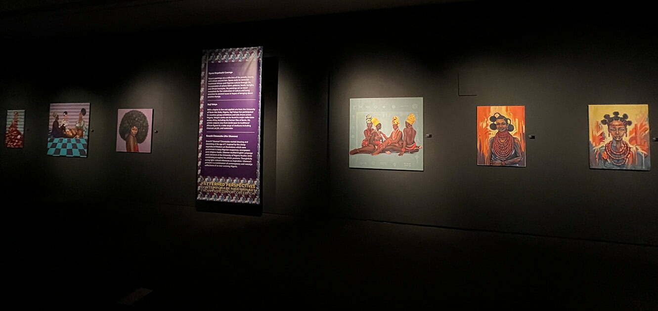 Patterned Perspectives: Contemporary Nigerian art from the Ezenman Collection at Muzeo Museum and Cultural Center’s Main Gallery (Julie Nguyen/SNAP TASTE)