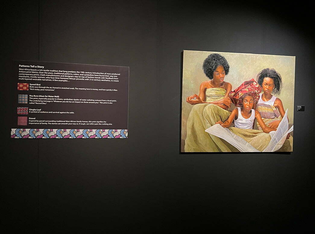 Patterned Perspectives: Contemporary Nigerian art from the Ezenman Collection at Muzeo Museum and Cultural Center’s Main Gallery (Julie Nguyen/SNAP TASTE)