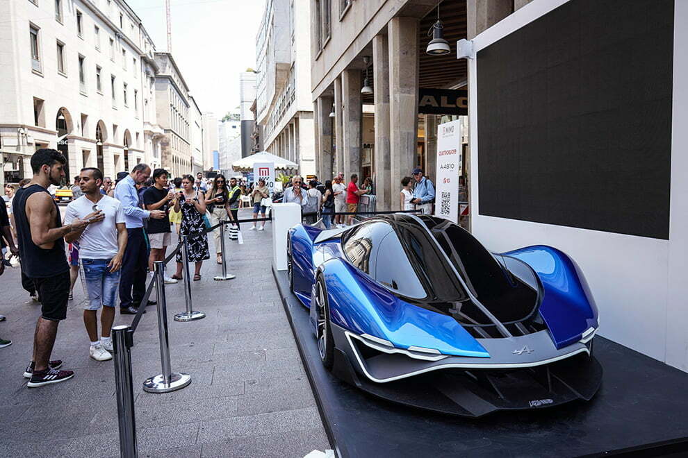 Quattroruote IED Alpine A4810 - 2022 Milano Monza Motor Show in Milano, Italy