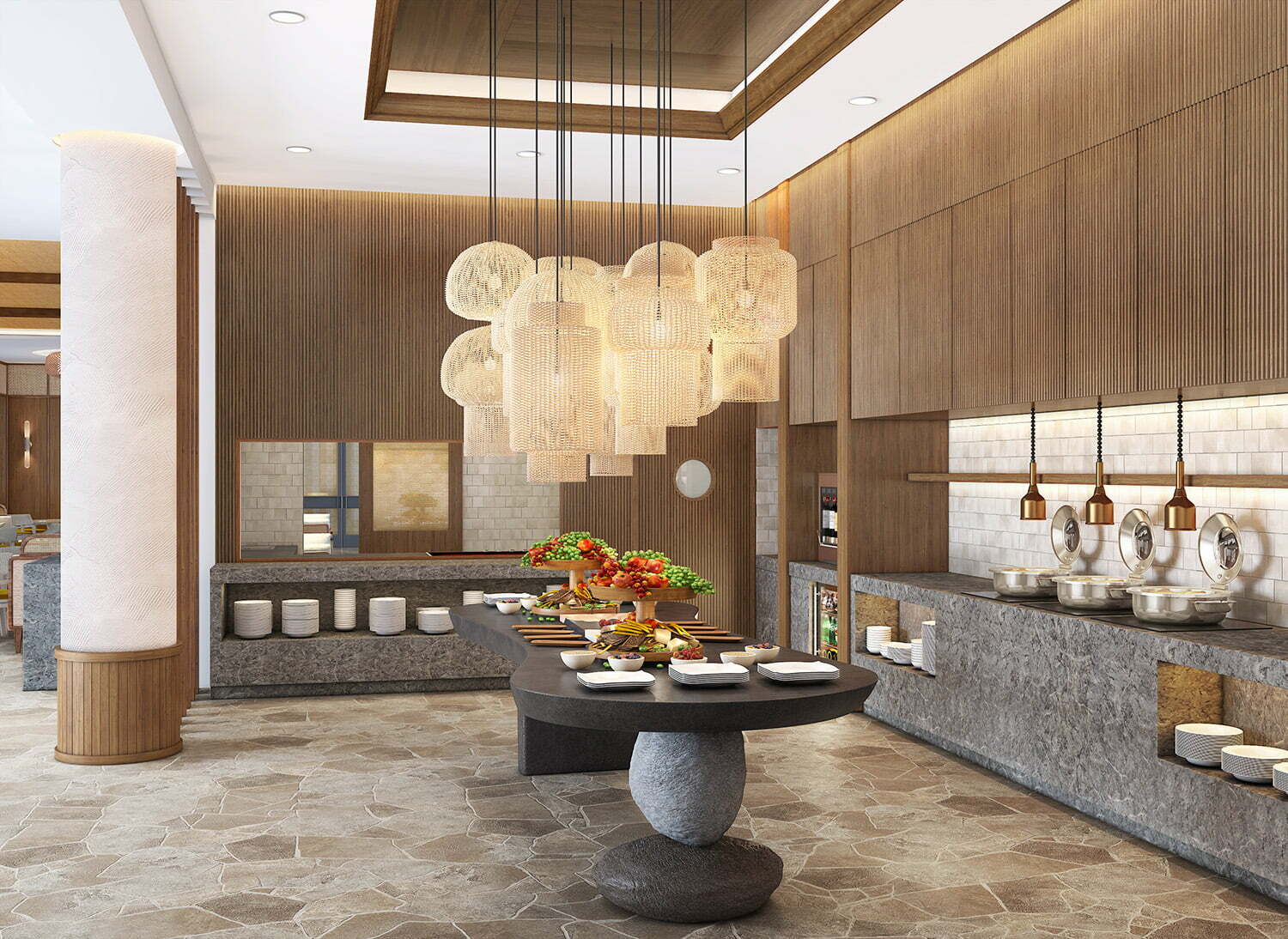 Rendering - Club Lounge Food & Beverage