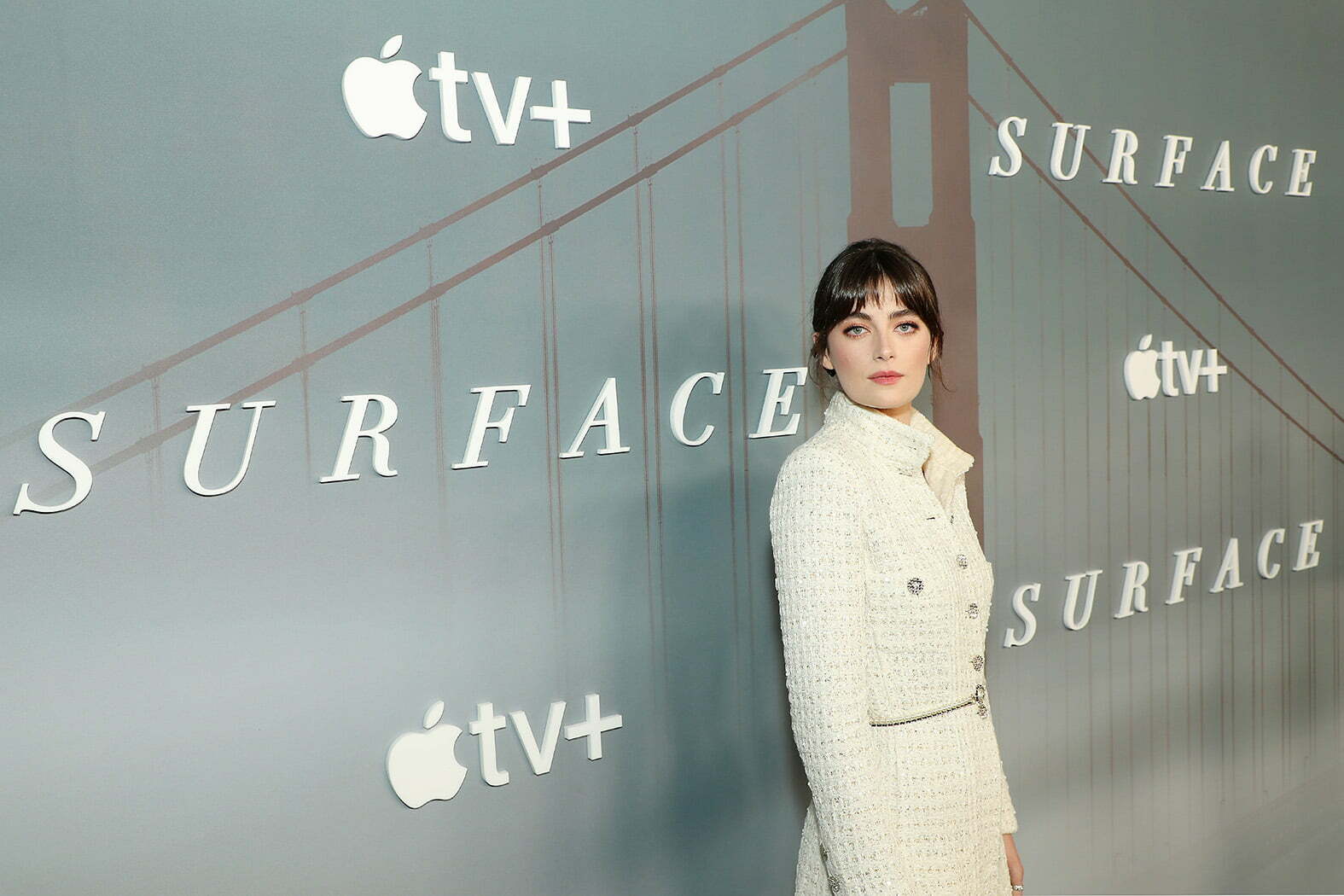 New York, NY - 7/25/22 - Millie Brady attends the global series premiere screening of the Apple TV+ psychological thriller "Surface" at The Morgan Library & Museum.