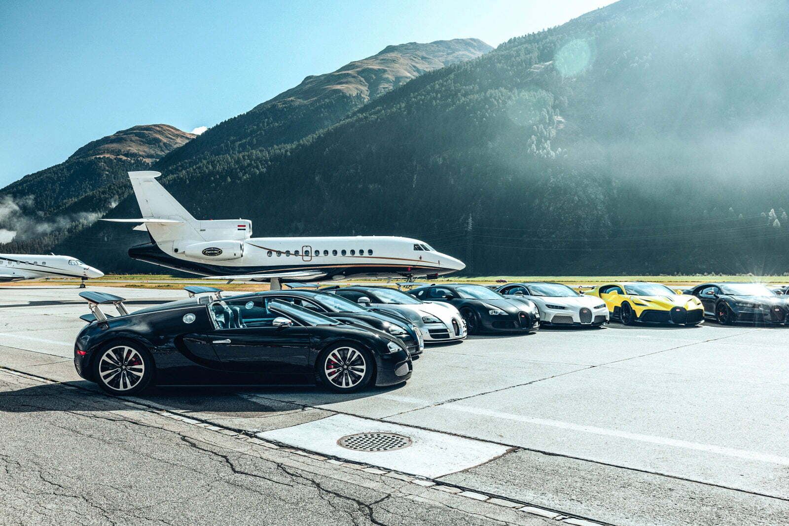 2022 Passione Engadina motor event in St. Moritz Bugatti