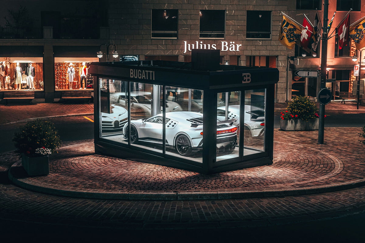 Bugatti at 2022 Passione Engadina motor event in St. Moritz 