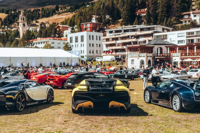 Bugatti at 2022 Passione Engadina motor event in St. Moritz