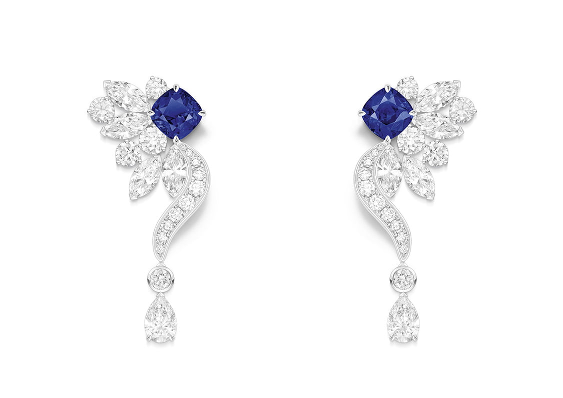 Flamboyant Nightfall earrings from Solstice by Piaget