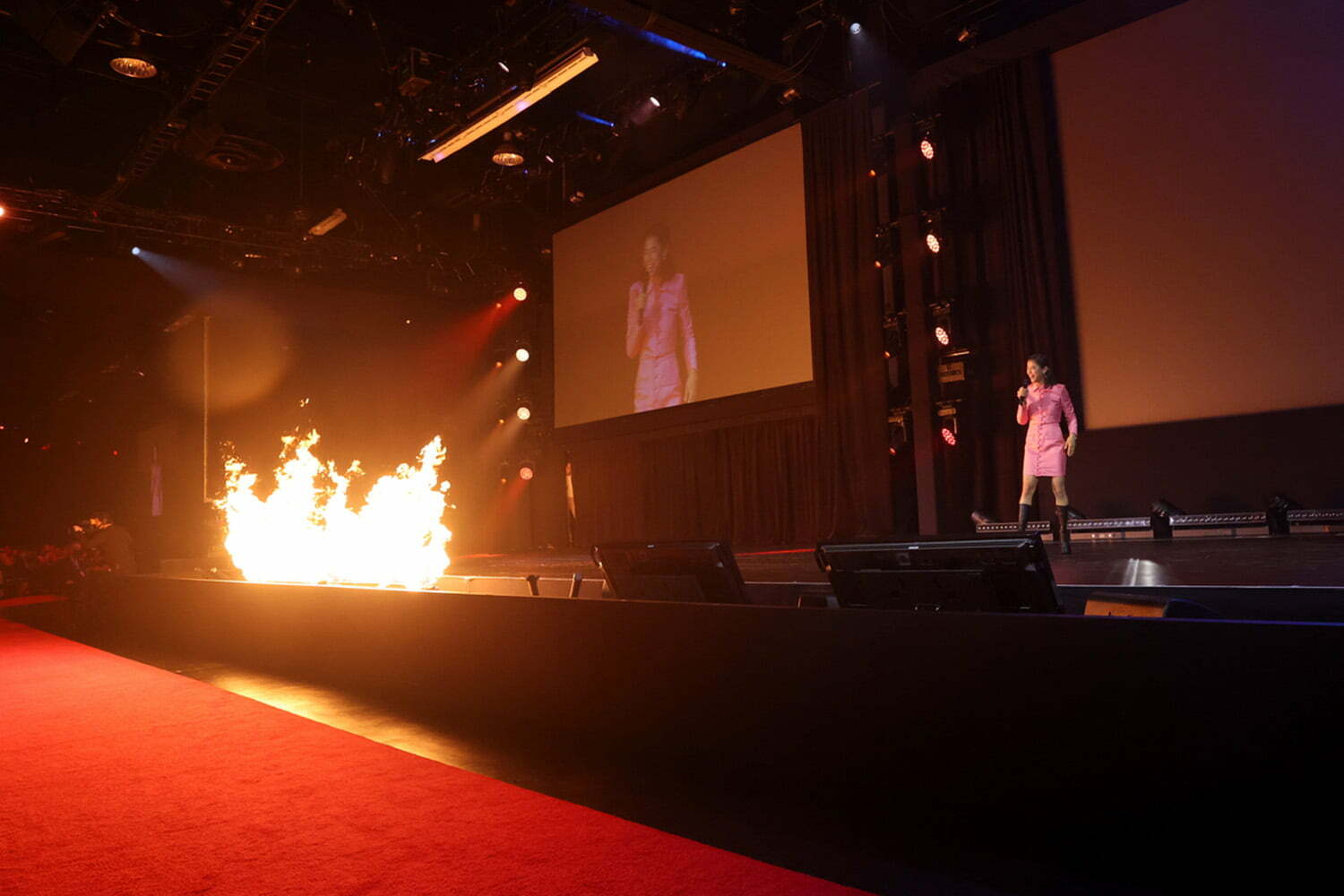 Leah Lewis speaks onstage during D23 Expo 2022 at Anaheim Convention Center in Anaheim, California on September 09, 2022.