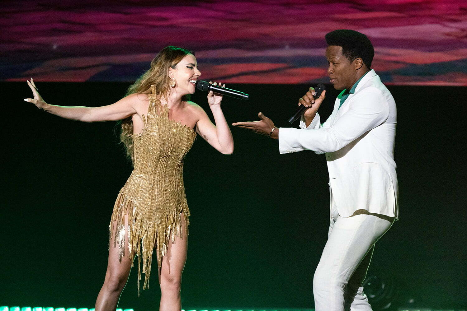 Carolina Gaitán, Mauro Castillo performed at the Opening Ceremony of D23 Expo