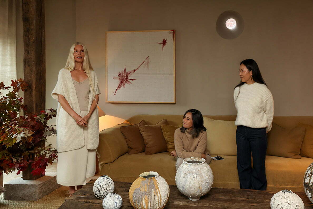 Kirsty Hume, Lilian Tone, Jane Yan DHaene - Mytheresa & Loro Piana Cocooning Collection Launch