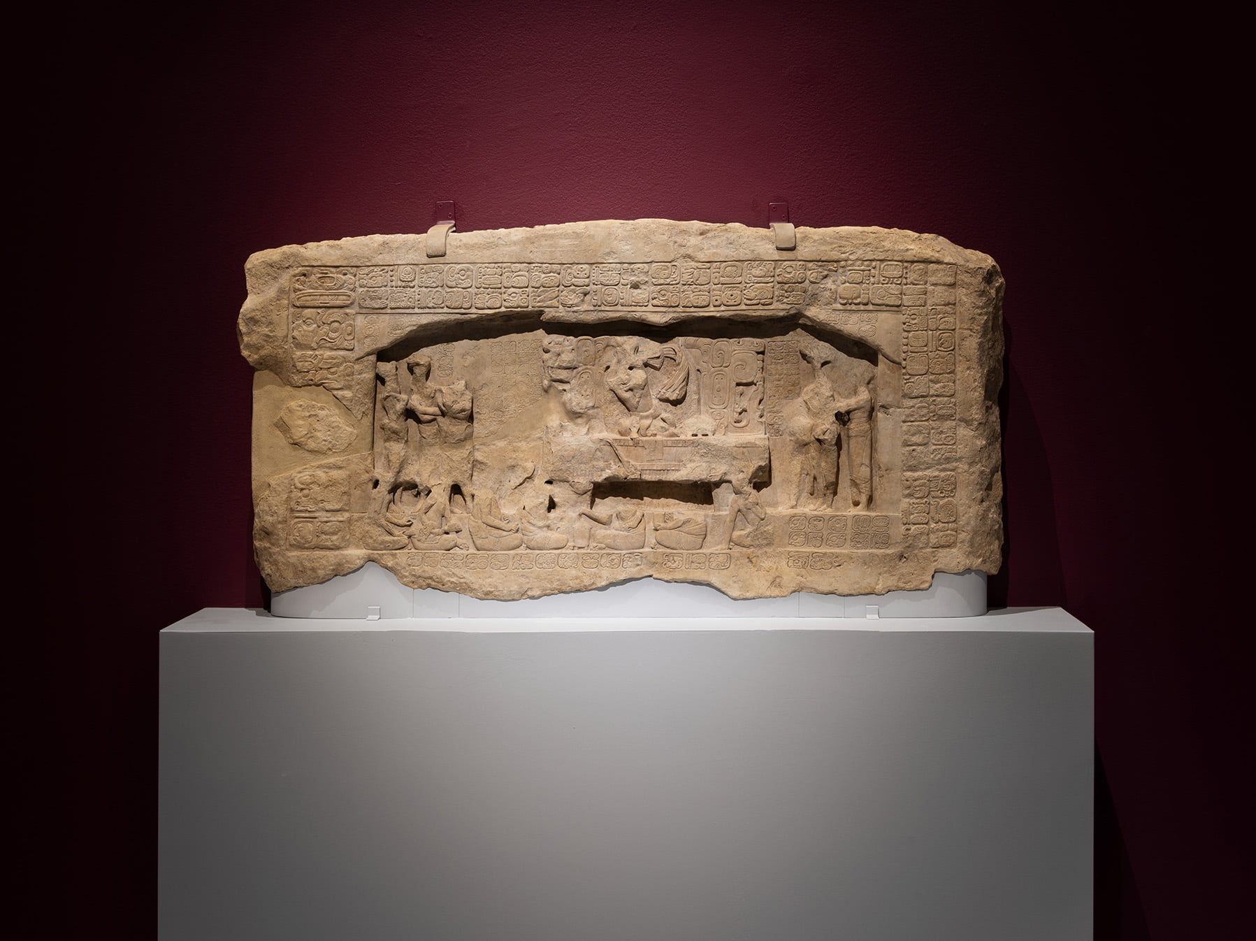 Installation view of Lives of the Gods: Divinity In Maya Art, on view November 21, 2022 – April 2, 2023.