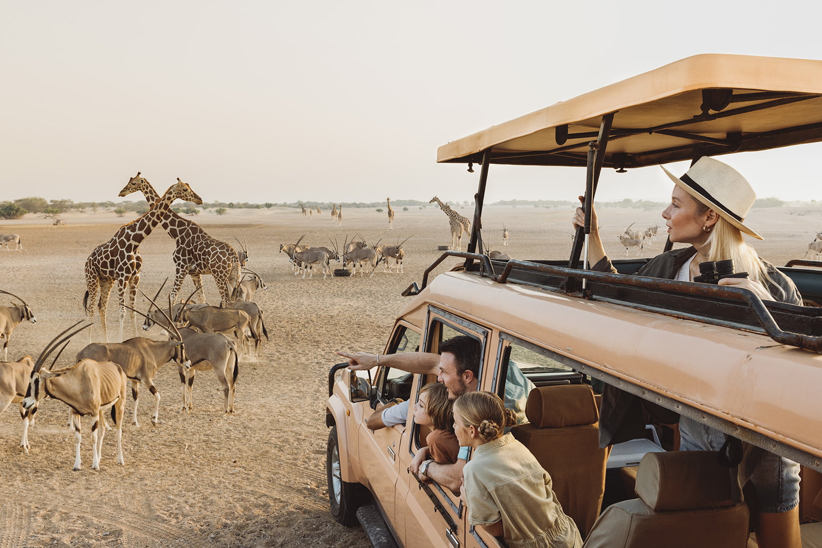 Wildlife safaris on Sir Bani Yas Island