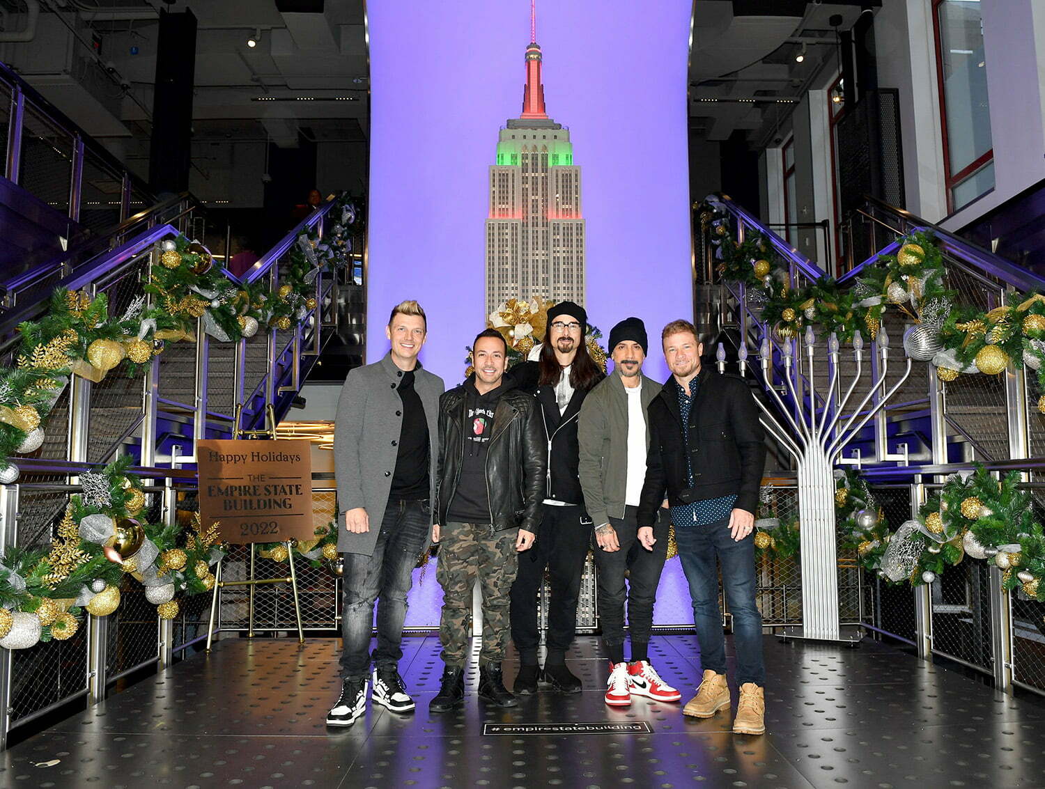 Backstreet Boys at the Empire State Building