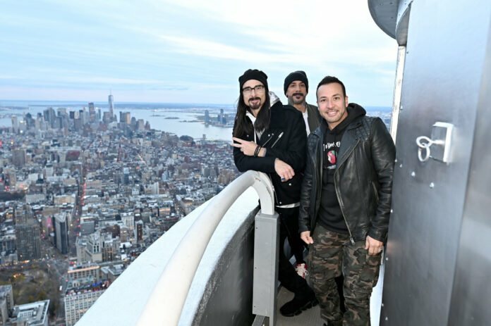 Backstreet Boys at the Empire State Building