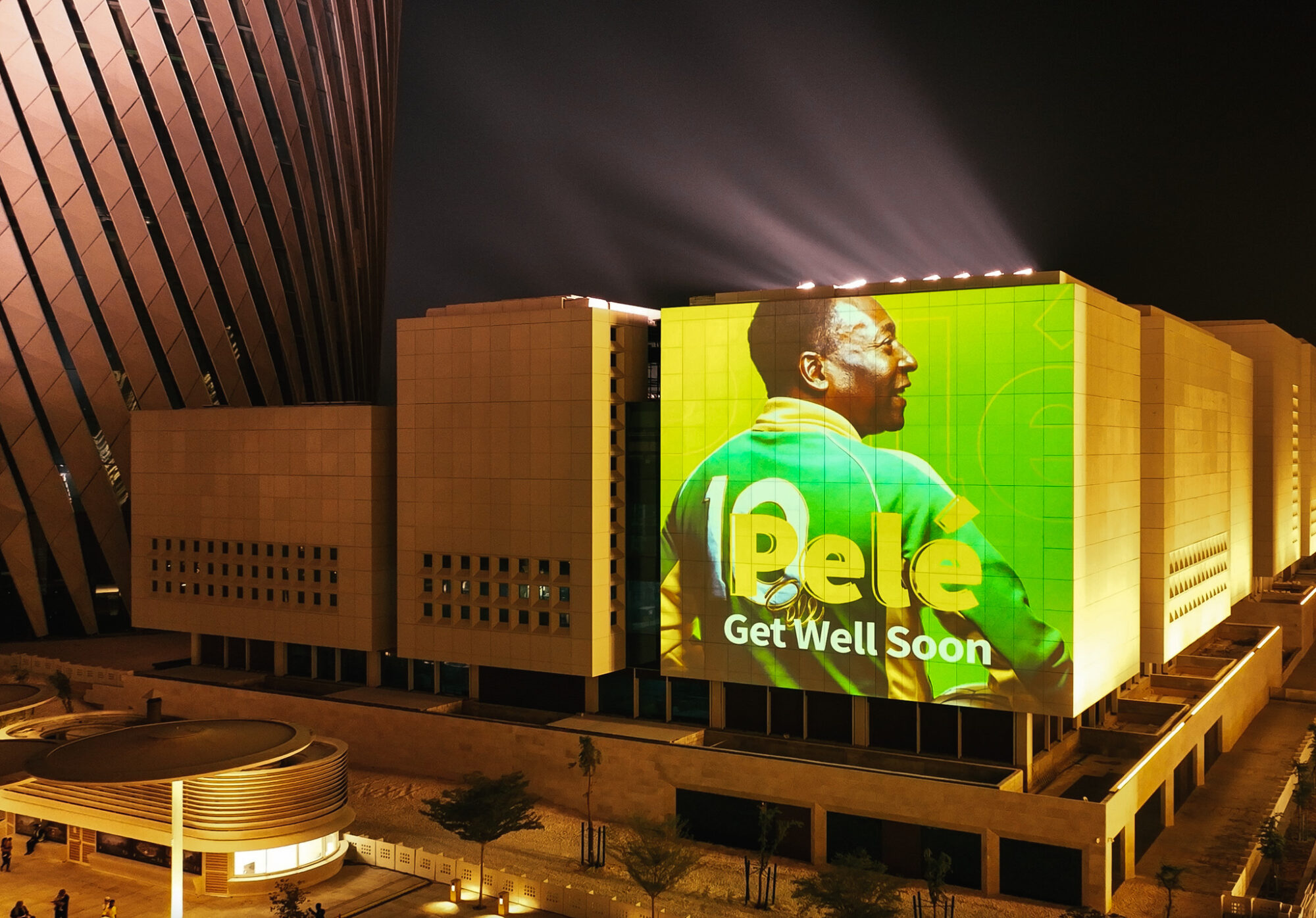 Tribute to Football Legend Pele in Qatar 
