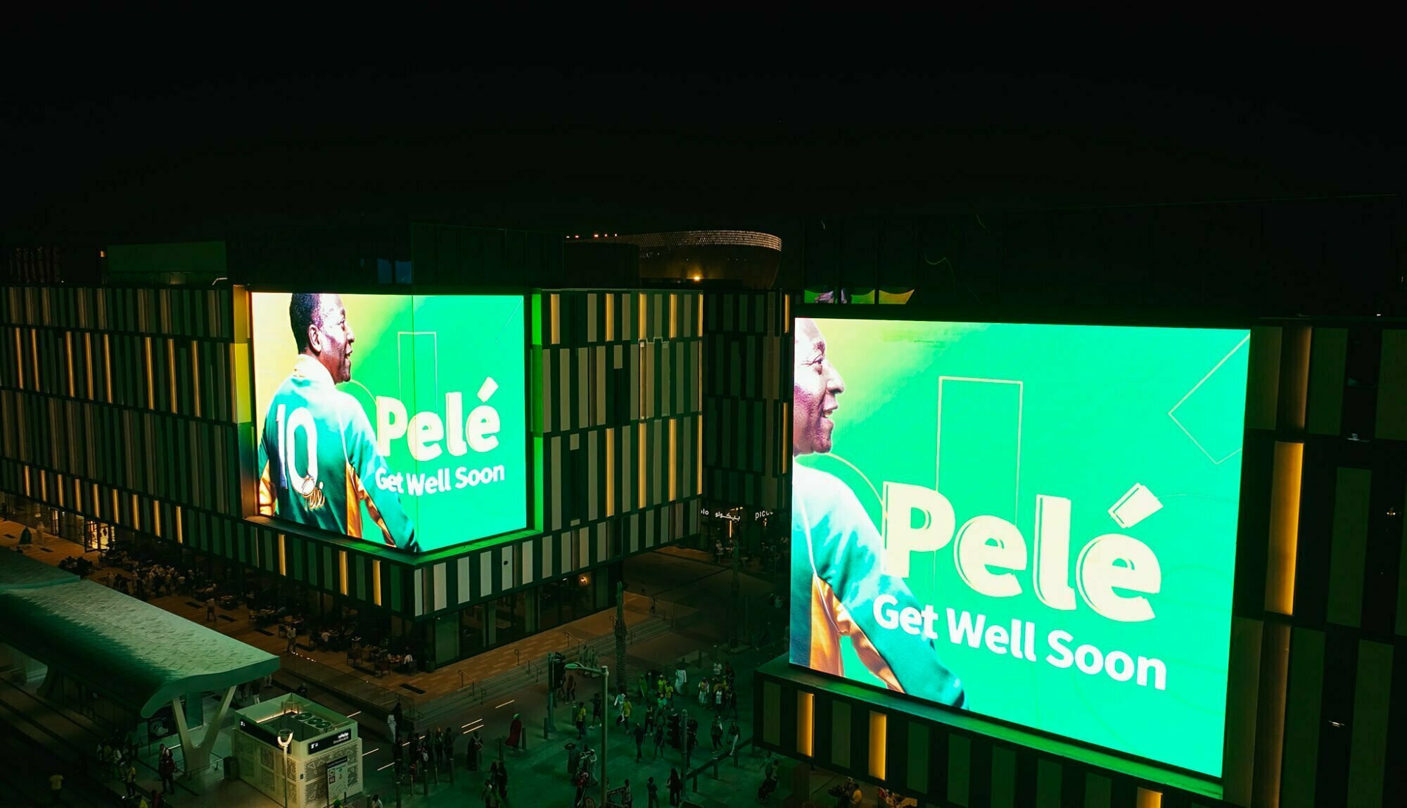 Tribute to Football Legend Pele in Qatar 
