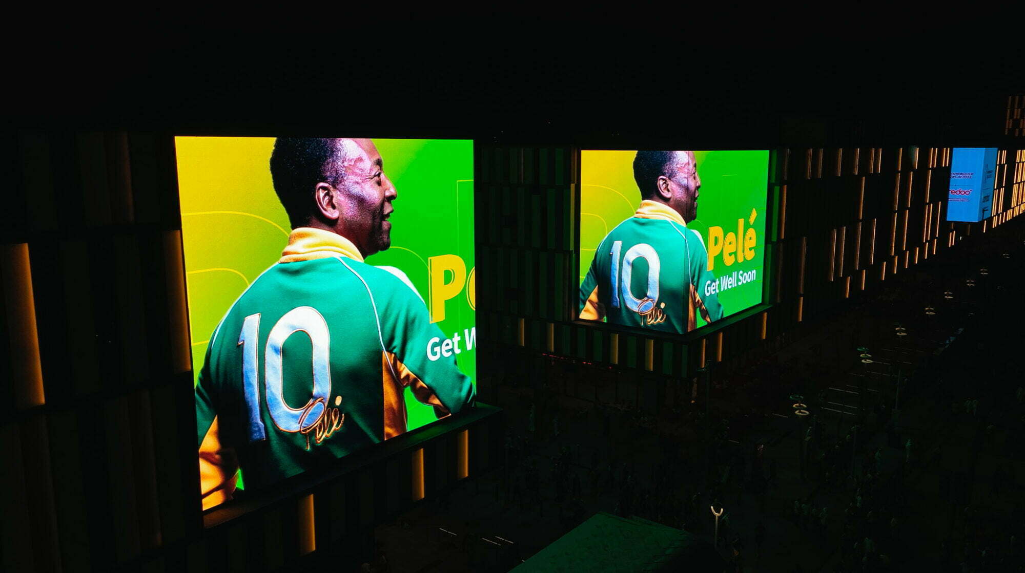 Tribute to Football Legend Pele in Qatar 
