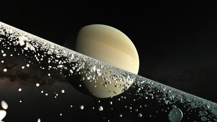 The ice of Saturn's rings