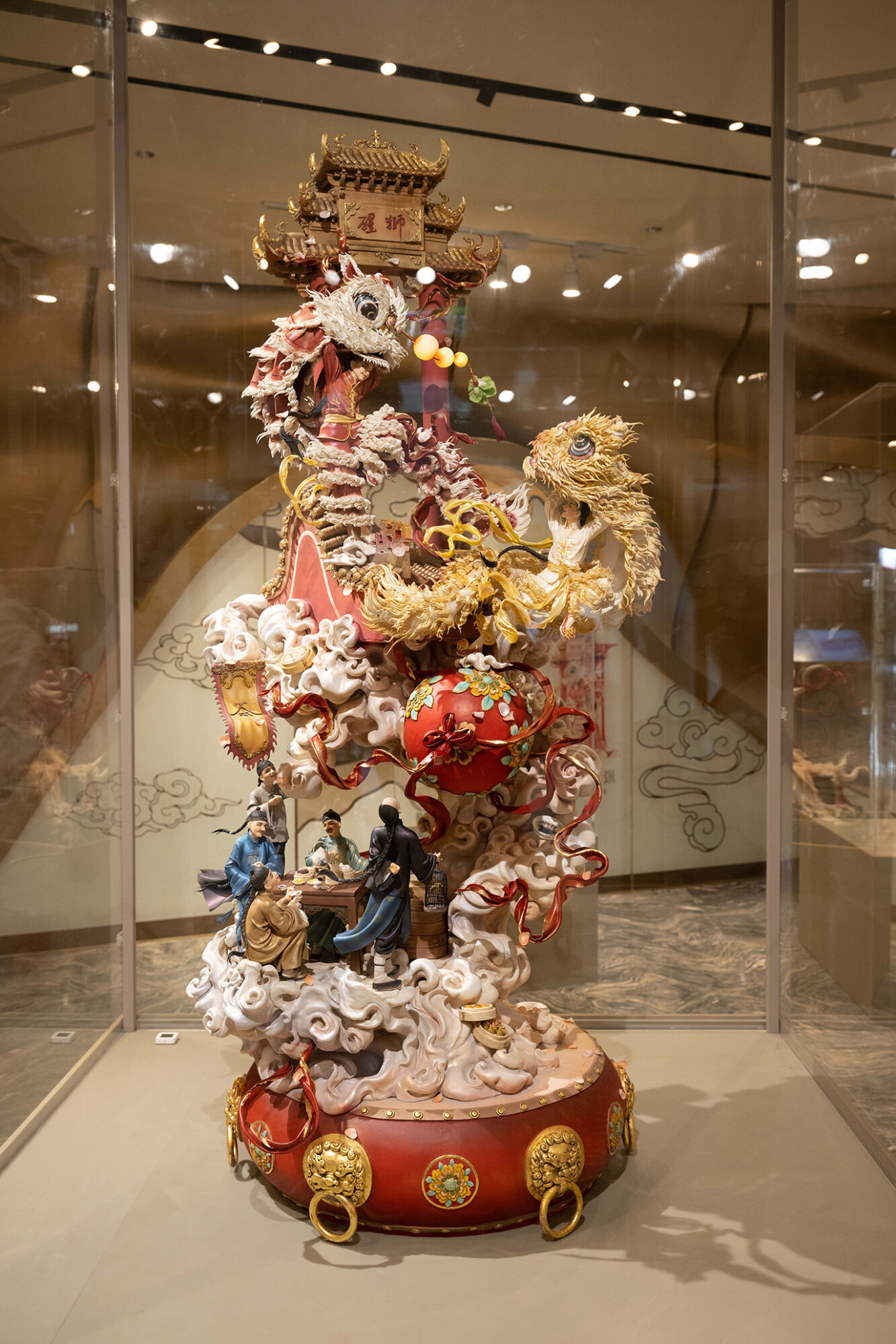 醒獅茶樓文化 Awakening Lion and Yum Cha Culture - Fondant Art Exhibition at MGM COTAI