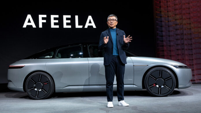 Representative Director, Chairman and CEO Yasuhide Mizuno of Sony Honda Mobility at CES 2023