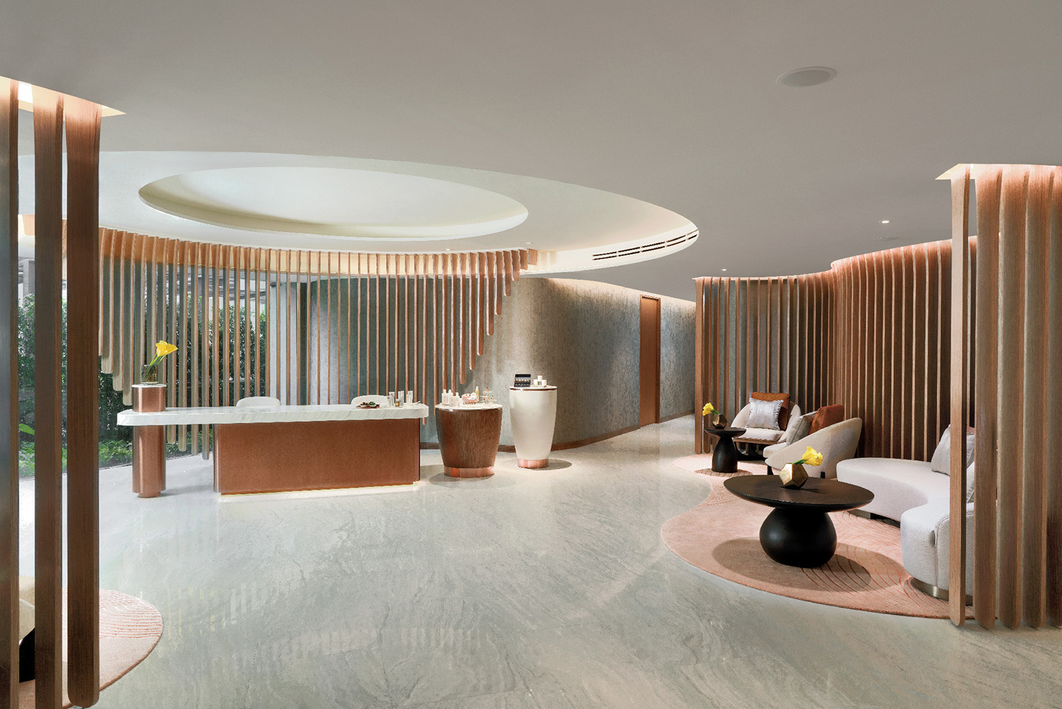 Be Well Spa Reception Area at The Mövenpick BDMS Wellness Resort Bangkok