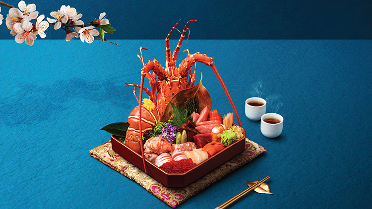 Syun Spiny lobster and chirashi sushi from Tokyo Toyosu Market