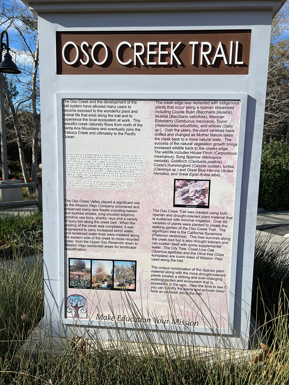 Oso Creek Trail in Mission Viejo, California (Photo by Julie Nguyen)