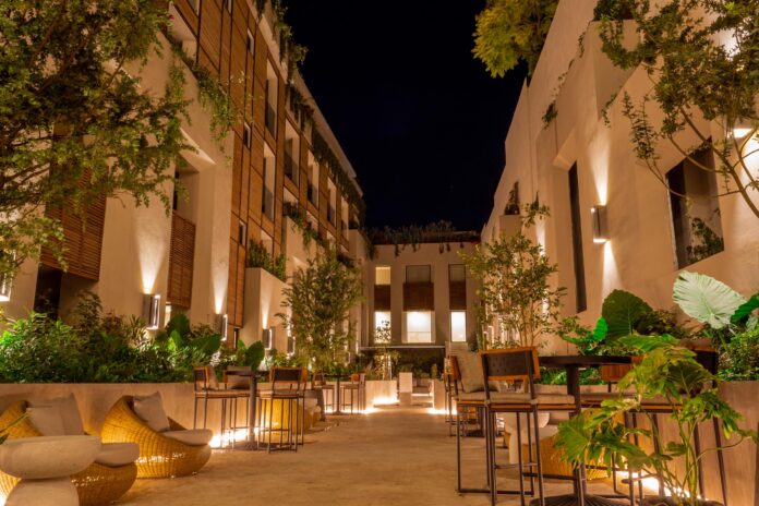 NUMU Boutique Hotel courtyard