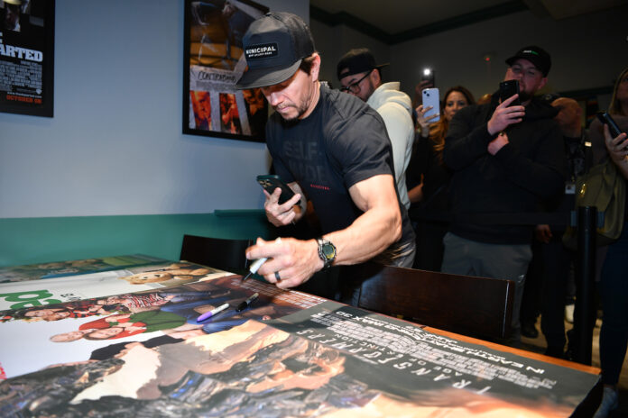 LAS VEGAS, NEVADA - MARCH 27: Mark Wahlberg attends the grand opening of Whalburgers At Mandalay Bay Resort And Casino on March 27, 2023 in Las Vegas, Nevada.