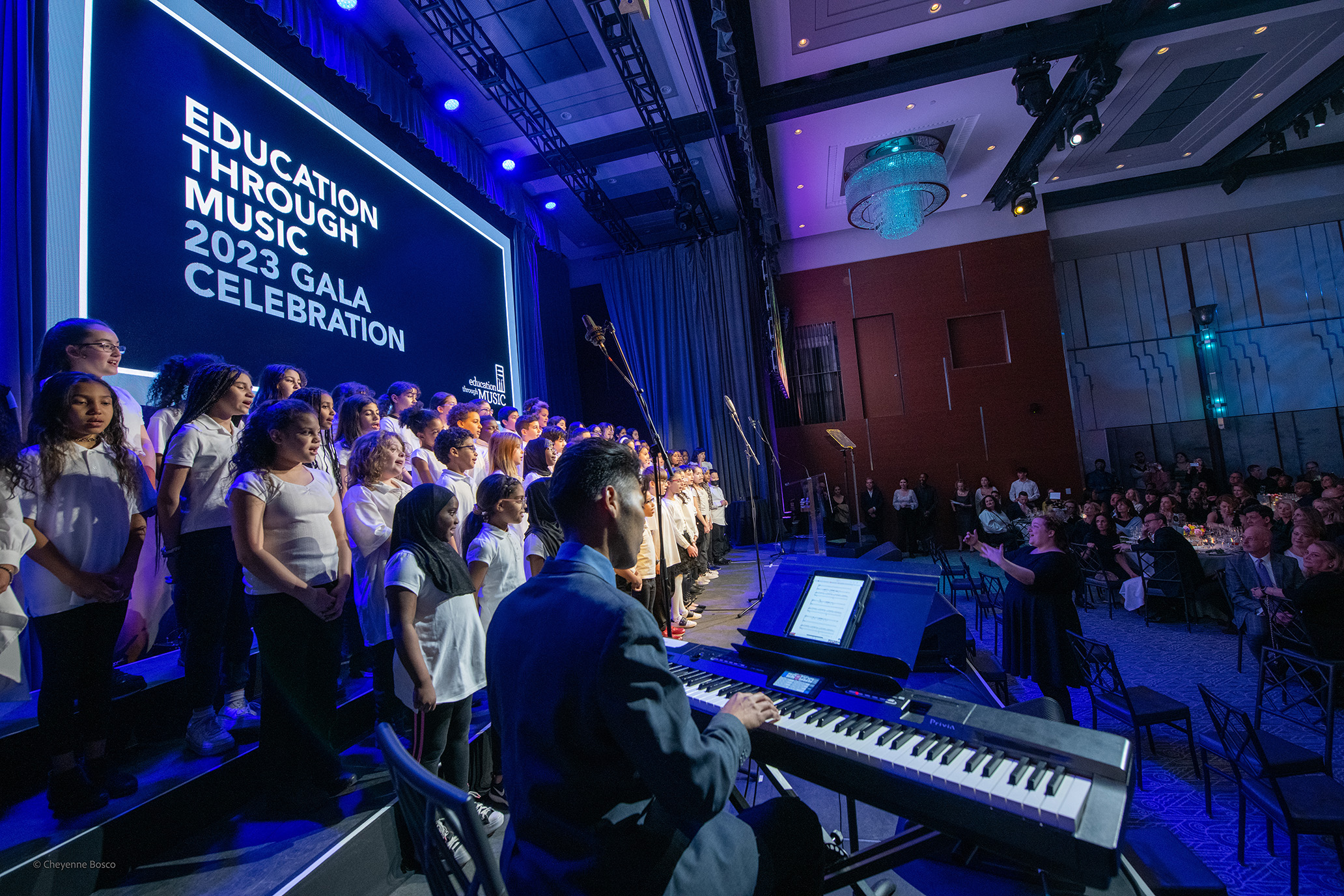 Education Through Music celebrated its 31st Annual Benefit Gala on Wednesday, March 29, 2023 at the Ziegfeld Ballroom. The organization has provided over 7.5 million hours of music education in the NYC public schools.